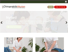 Tablet Screenshot of chiropraktikakuten.se